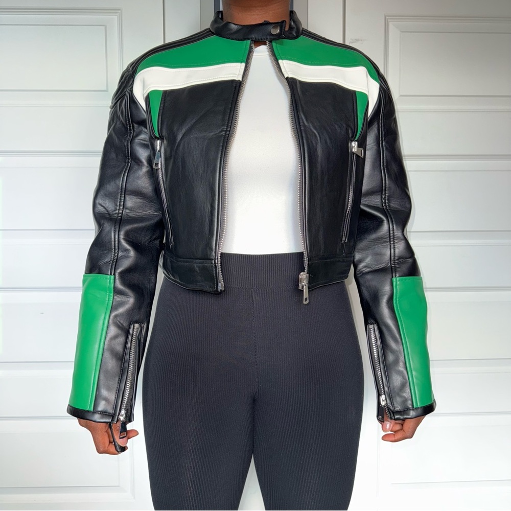 Lioness Nueve Faux Leather Biker Jacket